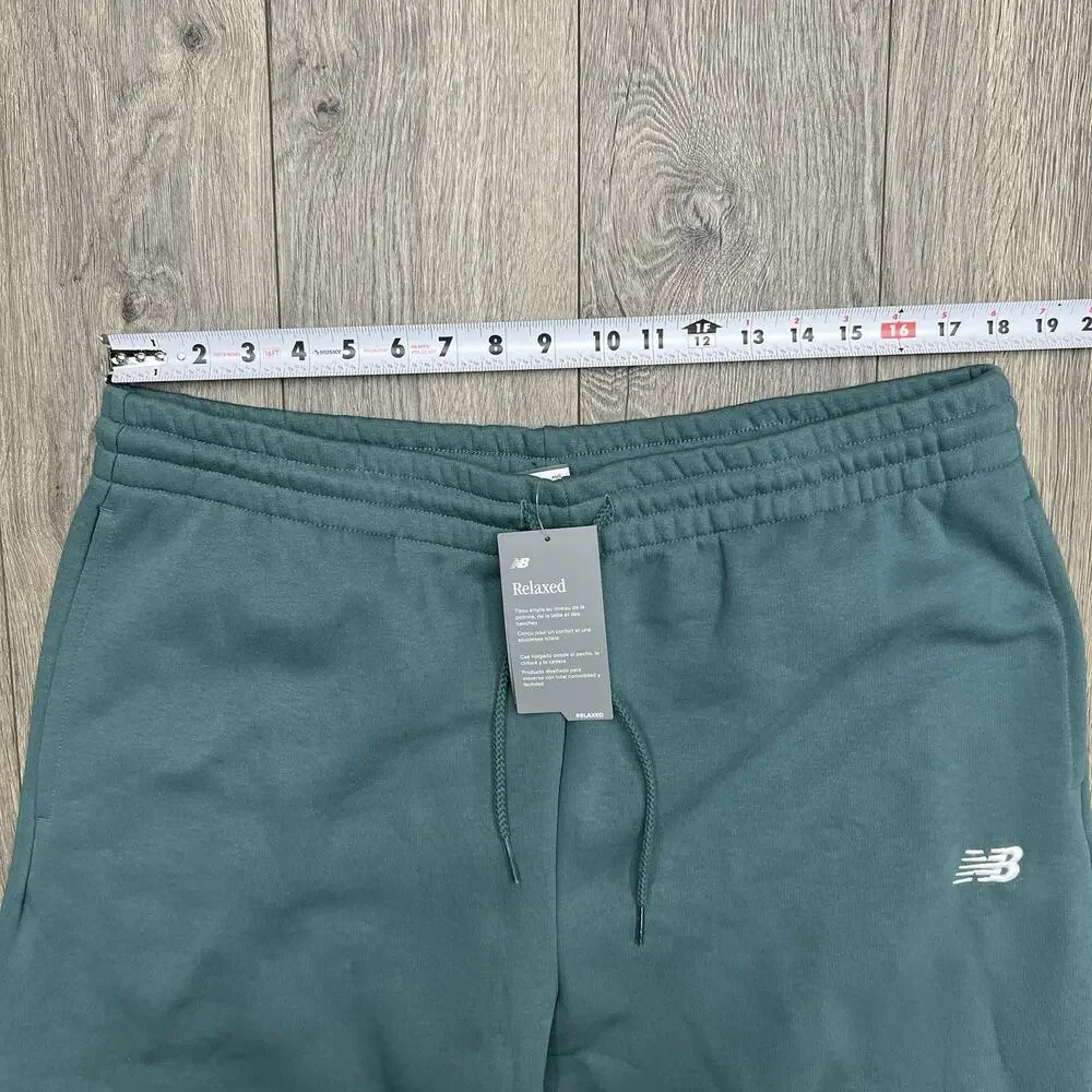 New Balance Jogger Pants Size XL Mens Teal Green Essentials Fleece $65